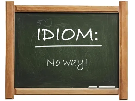 english idiom no way