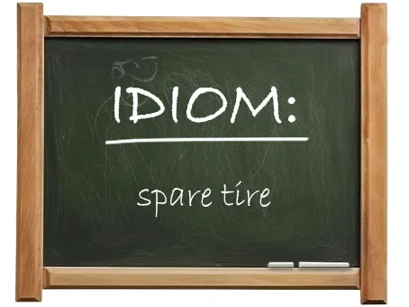 english idiom spare tire